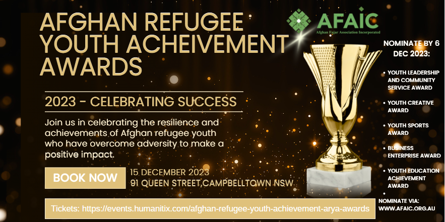 Afghan Refugee Youth Achievement Award